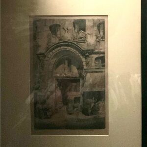 Architectural Art Etchings by Louis Orr